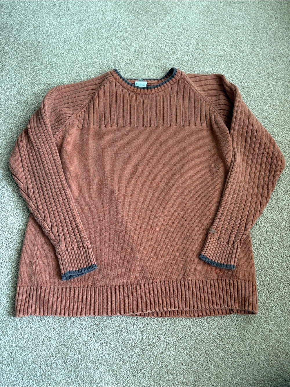 Columbia Mens Rust Knit Sweater